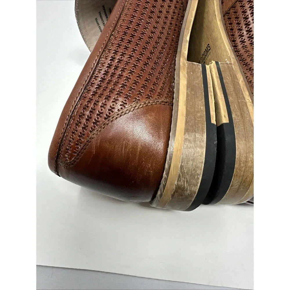 Stacy Adams Men's Shoes Size 11M‎ Belfair Moc Toe Penny Loafers Cognac 25165-221